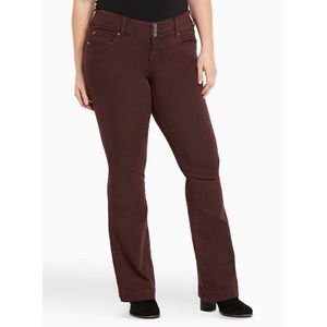 NWT Torrid Flared Oxblood Jeans Jegging